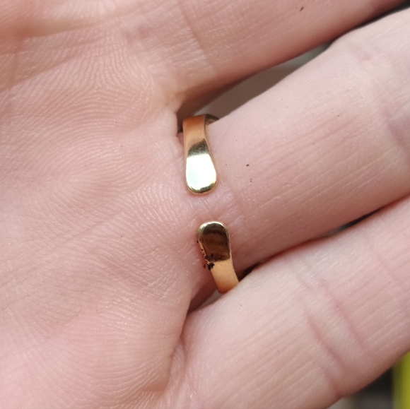 🦚 Vintage Dichroic Art Glass Peacock Eye Ring - Picture 4 of 5